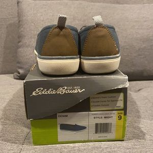 Eddie Bauer DENIM canvas casual slip-on - sz 9